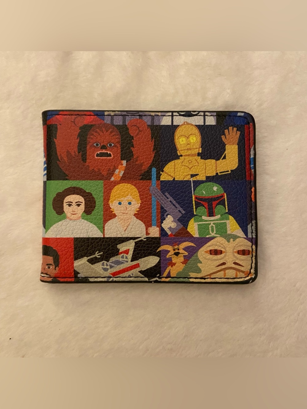 Star Wars Multicolor Character Collage Bifold Wallet